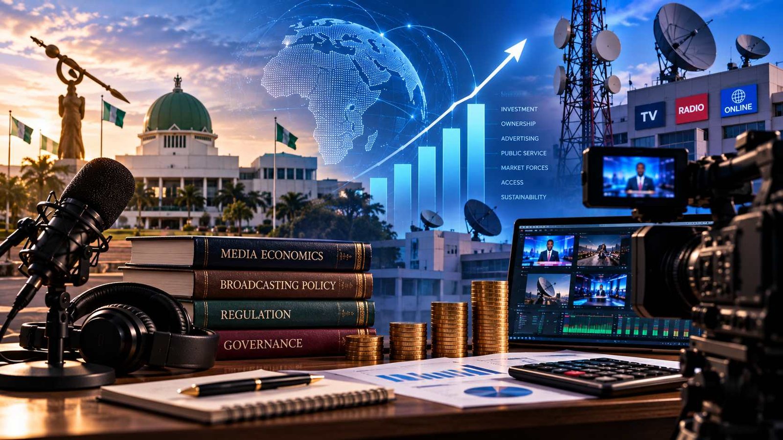 Political economy of modern broadcasting
